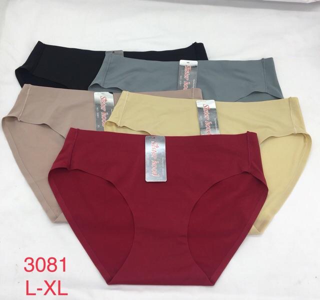 Quần lót nữ su đúc Thái Lan 3081 cạp thấp không đường may