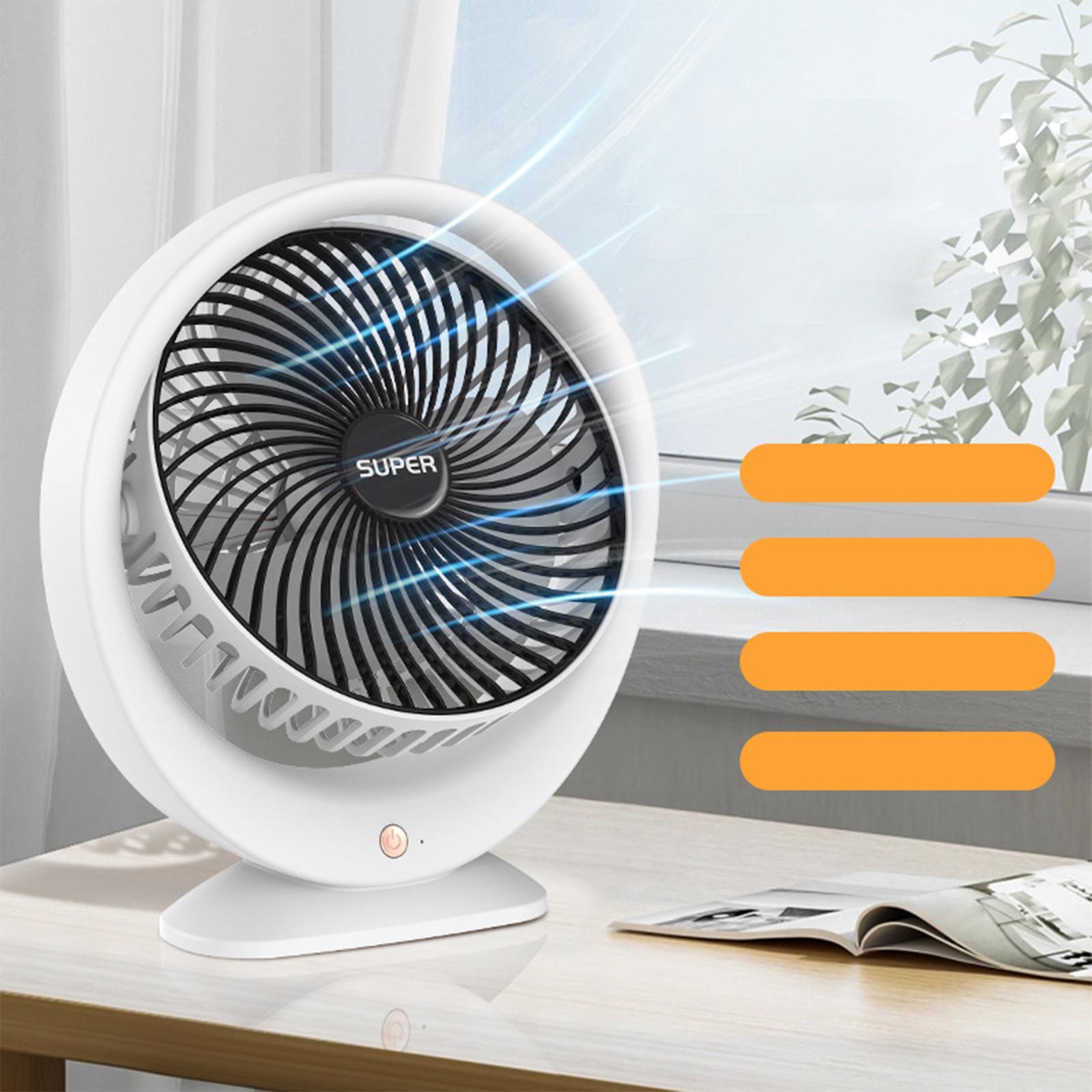 Desktop Fan 3 Speeds Wind USB Rechargeable Mini Fan for office travel Indoor