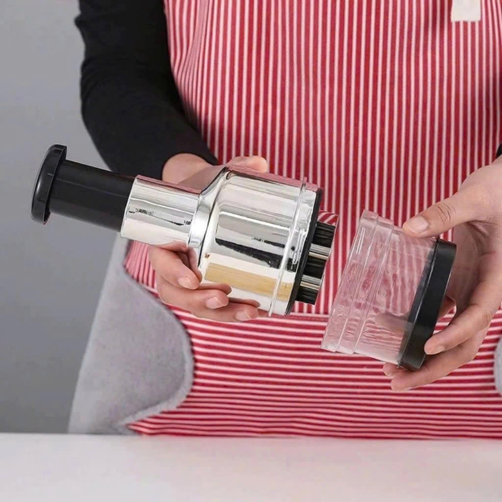 Dụng cụ xay tỏi ớt inox nhanh chóng - Dập Tỏi Inox