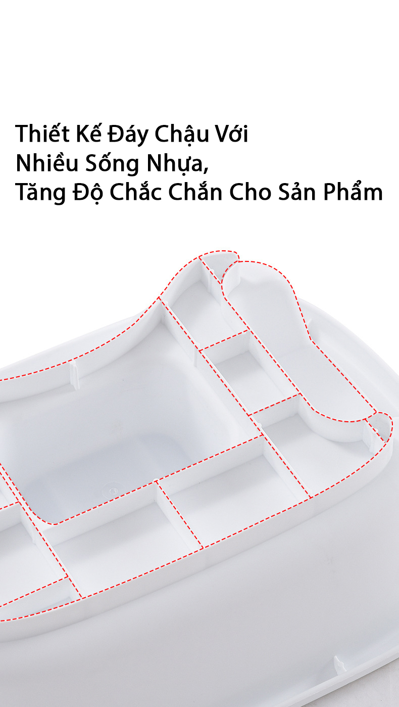 Chậu Gội Đầu Tại Giường KUNBE, Chậu Gội Đầu Tại Nhà Thông Minh Cho Mọi Người - Tặng Lược Massage Và Cốc Gội Đầu