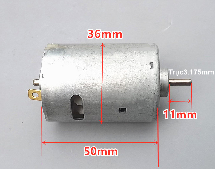 Động cơ motor mô tơ mini 545 vòng bi đôi tốc độ cao 20000 RPM 6V-15V DC - LK0115