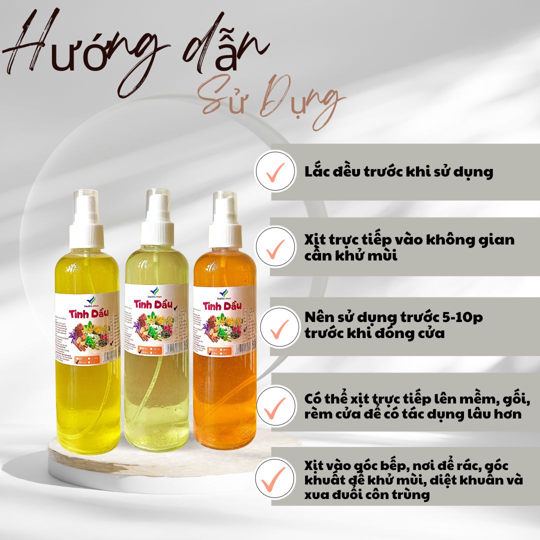 Tinh Dầu Bạc Hà Xịt Viettin Mart 200ml