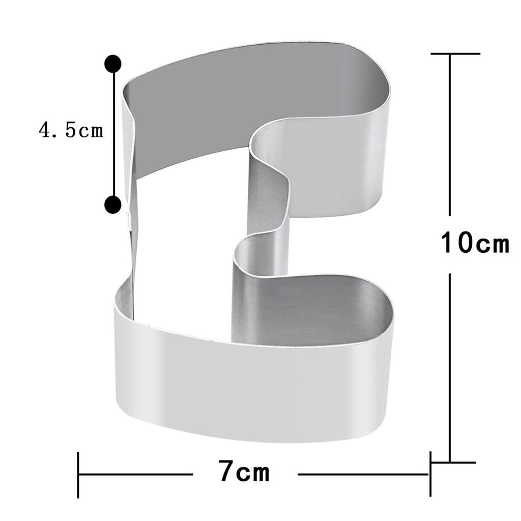 Khuôn RING Mousse Cookies Cutter KHUÔN Nhấn Dụng Cụ Làm KEM MOUSSE HÌNH CHỮ LOVE - MOUSLOVE4P