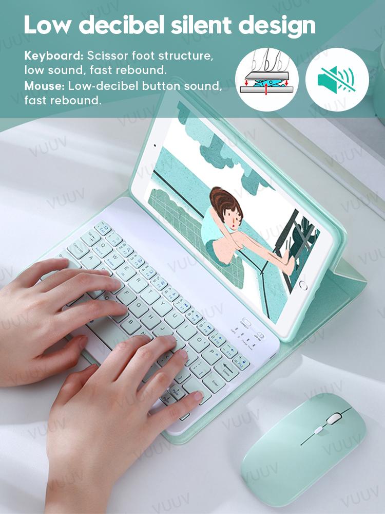 Dành Cho iPad Chuột Bàn Phím Cho iPad Air 3 4 7th 8th Thế Hệ Pro 11 Bluetooth 12.9-Tương Thích Bàn Phím Dành Cho android Windows Máy Tính Bảng