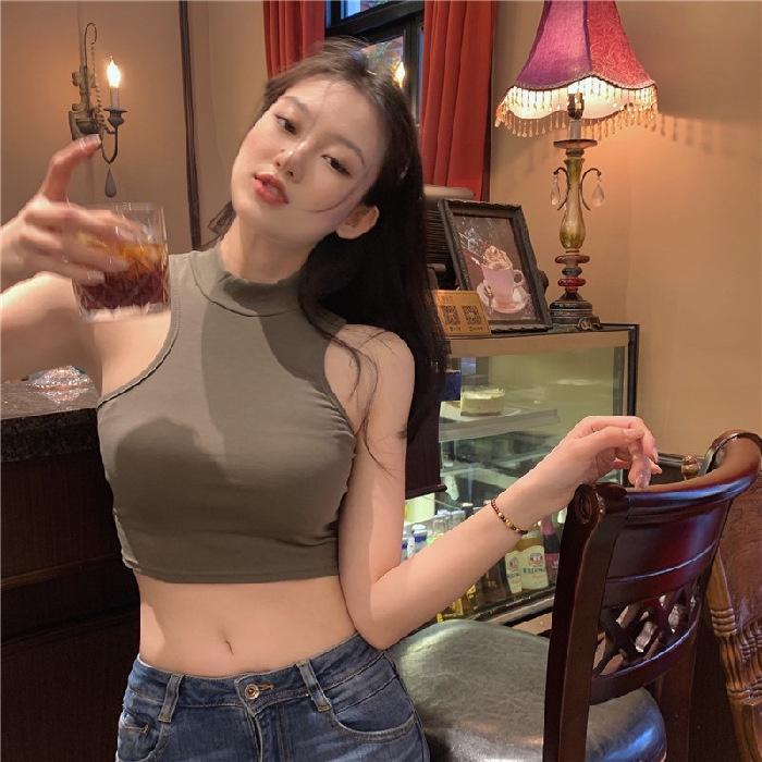 Áo ba lỗ croptop lệch vai gợi cảm 7225