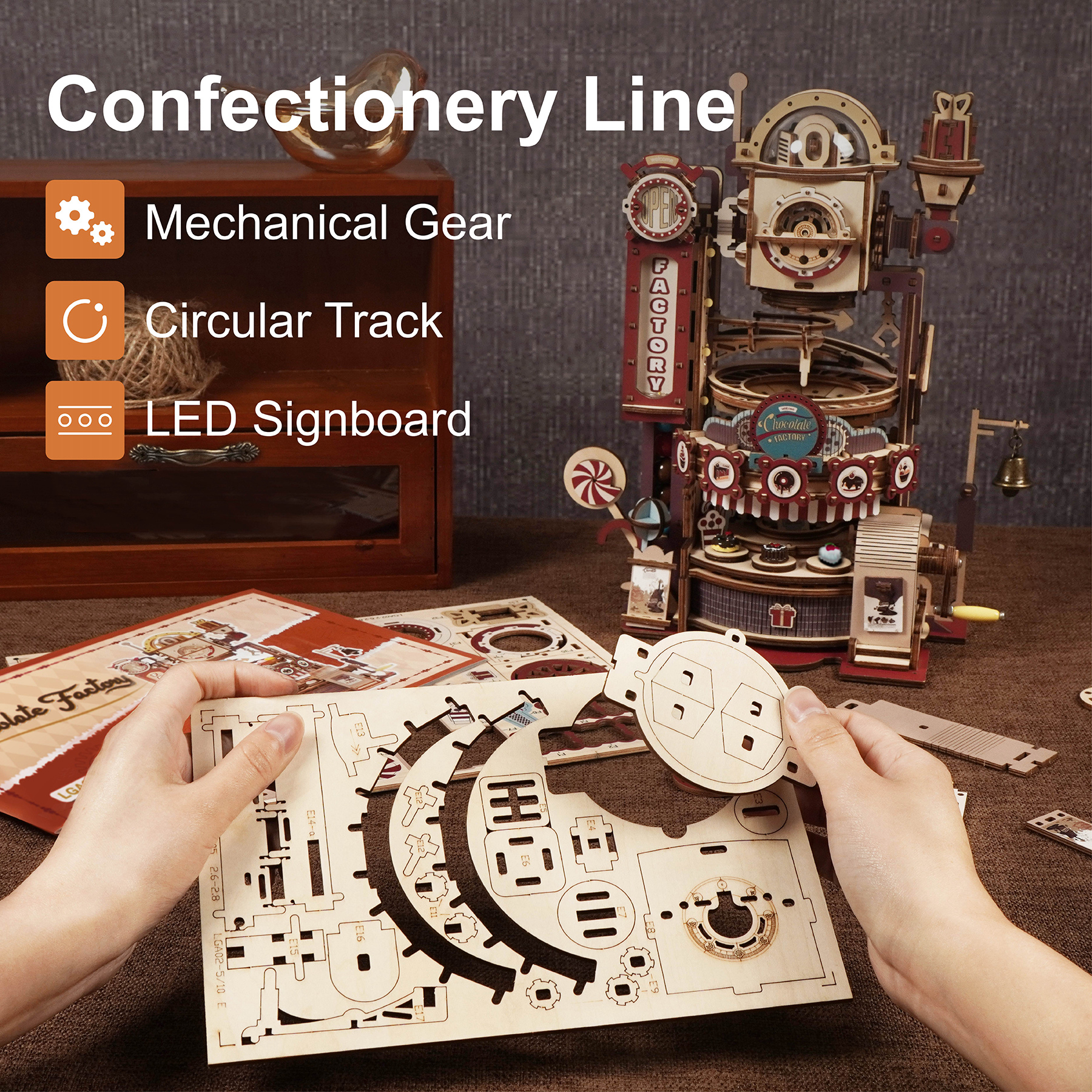 Mô hình Cơ động học Nhà máy Sô Cô La Chocolate Factory LGA02