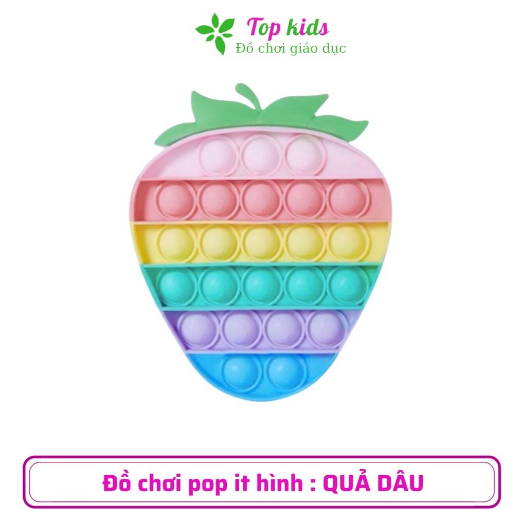 Pop it mini trò chơi xả stress đồ chơi thông minh cho bé 1 2 3 4 5 6 tuổi ấn bong bóng vui nhộn