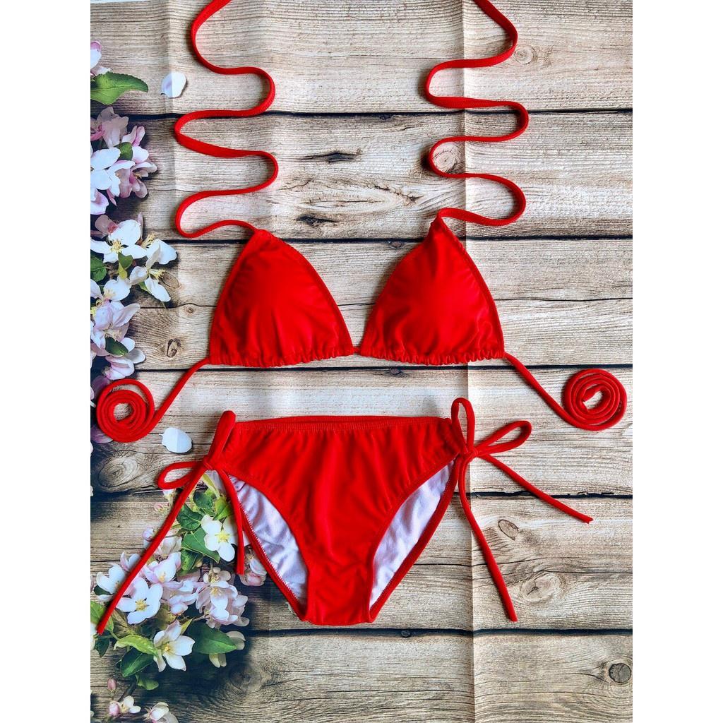 Bikini # Đồ Bơi Đi Biển Hai Mảnh Tam Giác Nhiều Màu Sexy HM-064