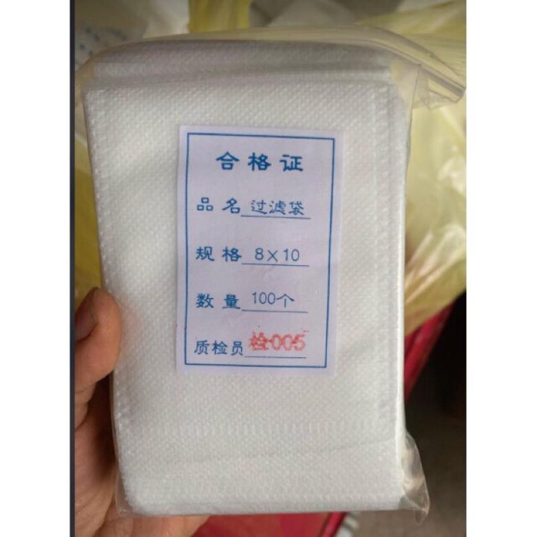 100 chiếc Túi lọc trà kích thước 8*10 cm dùng đựng phân tan chậm