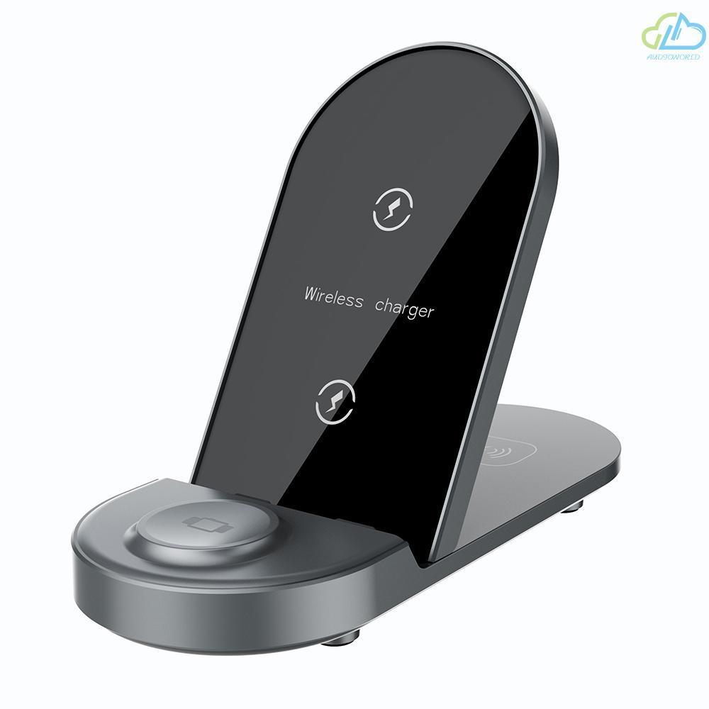 Đế sạc không dây 3 trong 1 gấp được cho IPhone/Samsung/iWatch/Airpods