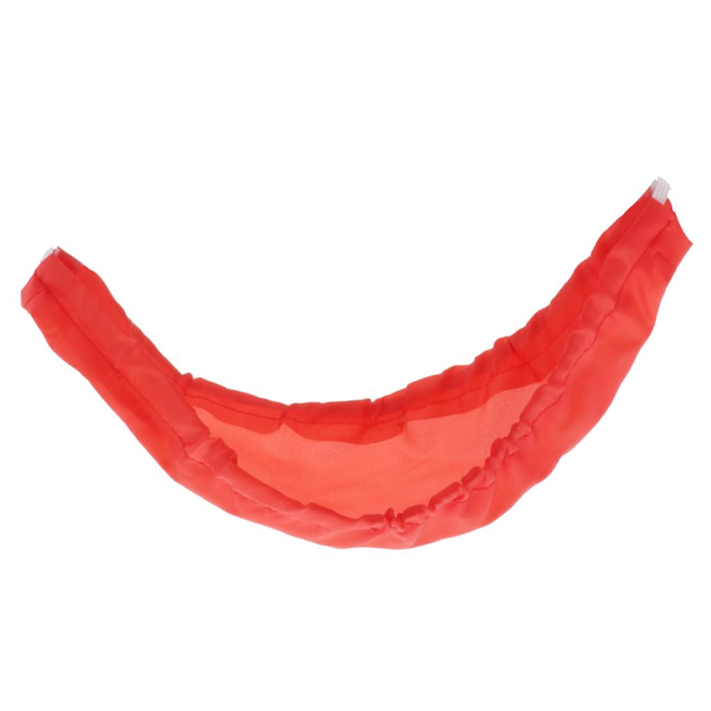 Polyester Men's Beard Mustache Cover Guard for Serving Kitchen Red