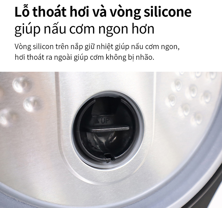 Nồi cơm điện Locknlock EJR346BLK 1.2 Lít - Black - Hàng chính hãng