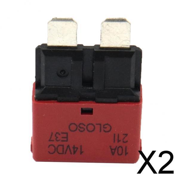 2xBlade Fuse Circuit Breaker Automatic Reset Marine  10A