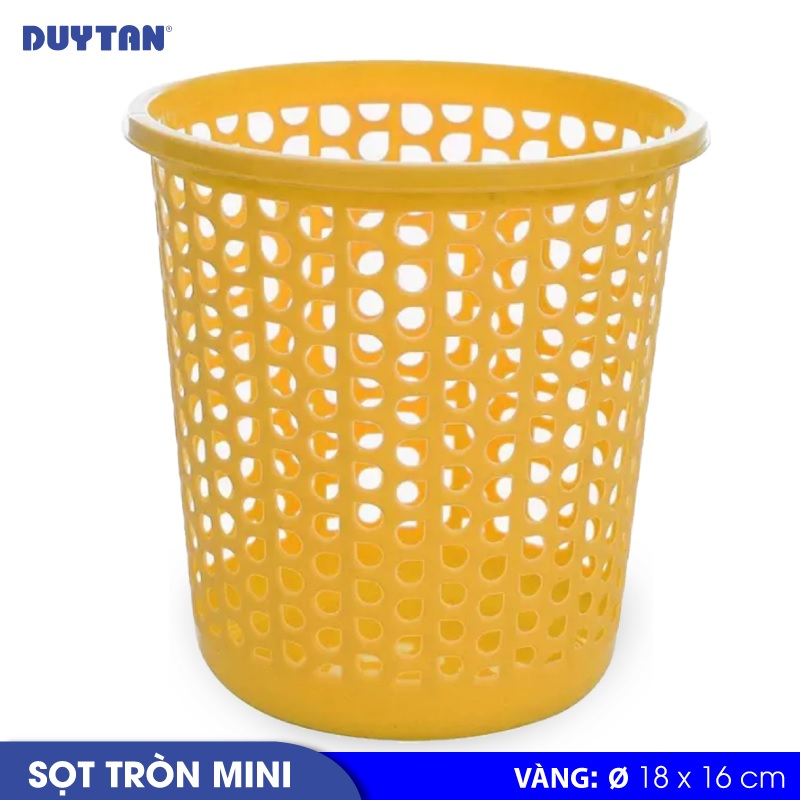 Sọt tròn mini nhựa Duy Tân - 22681- Giao màu ngẫu nhiên - Hàng chính hãng