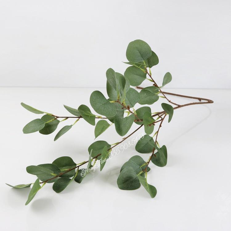Cành Lá Táo Giả dài 60cm 5 nhánh lá to loại đẹp