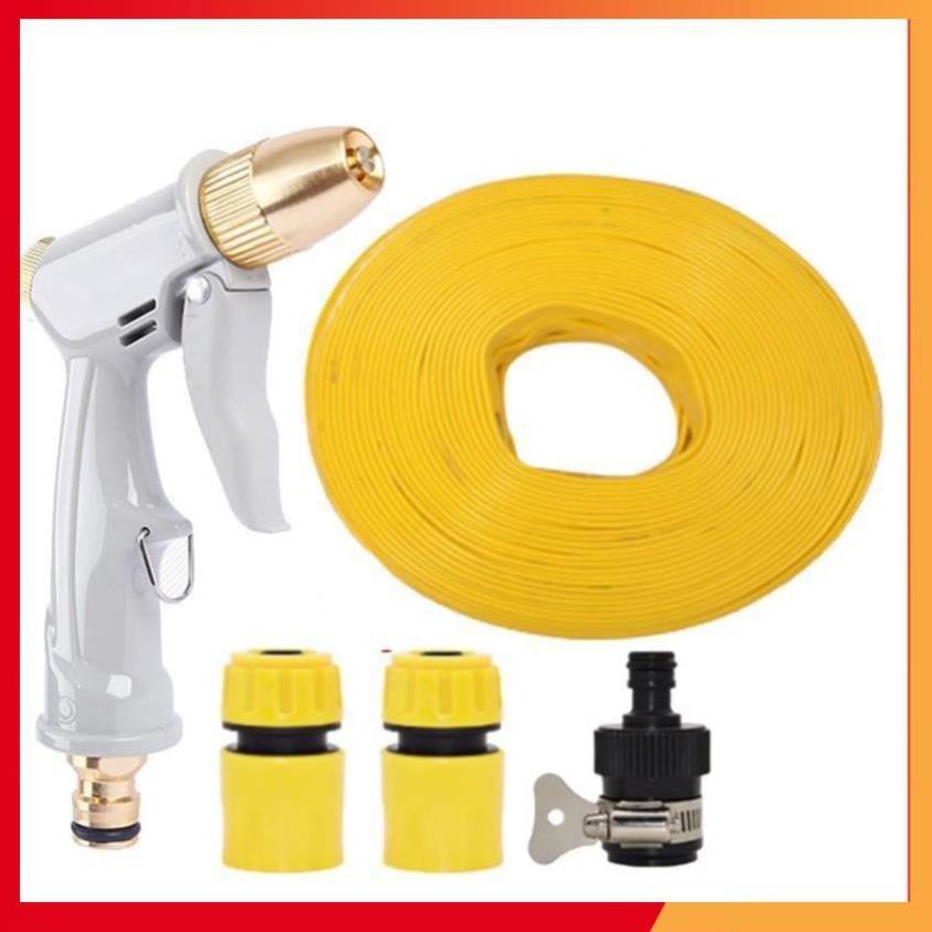 Bộ dây vòi xịt nước rửa xe, tưới cây tăng áp 3 lần, loại 3-5m 206846