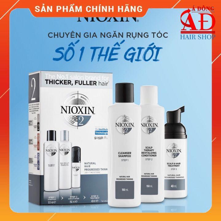 BỘ DẦU GỘI XẢ NIOXIN 2 NATURAL HAIR USA - CHO TÓC TỰ NHIÊN THƯA MỎNG VÀ RỤNG NHIỀU