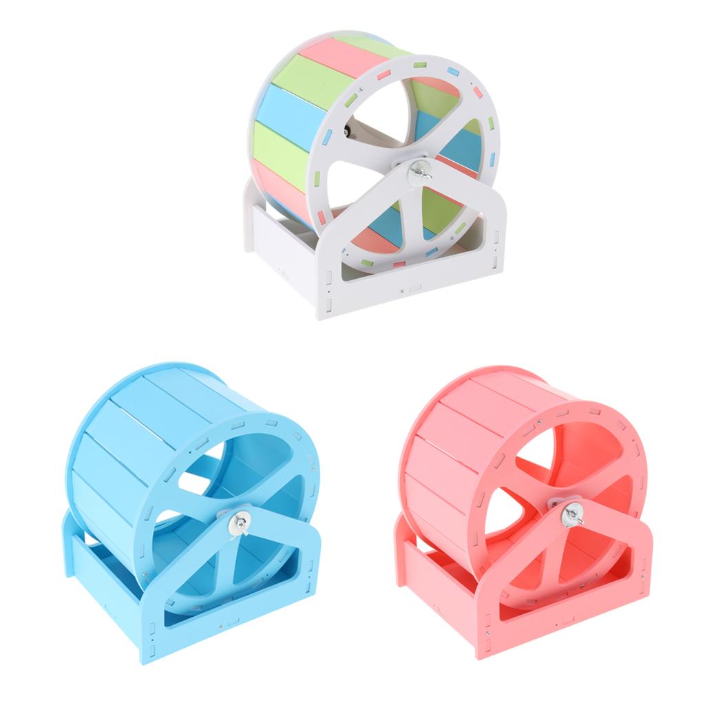Hamster Mouse Rat Small Animals Silent Running Exercise Wheel Toys Colorful