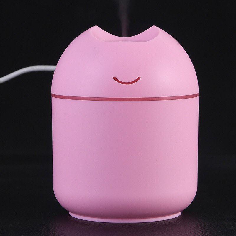 Máy Khuếch Tán Tinh Dầu Phun Sương Tạo Ẩm Mini Có Đèn Led