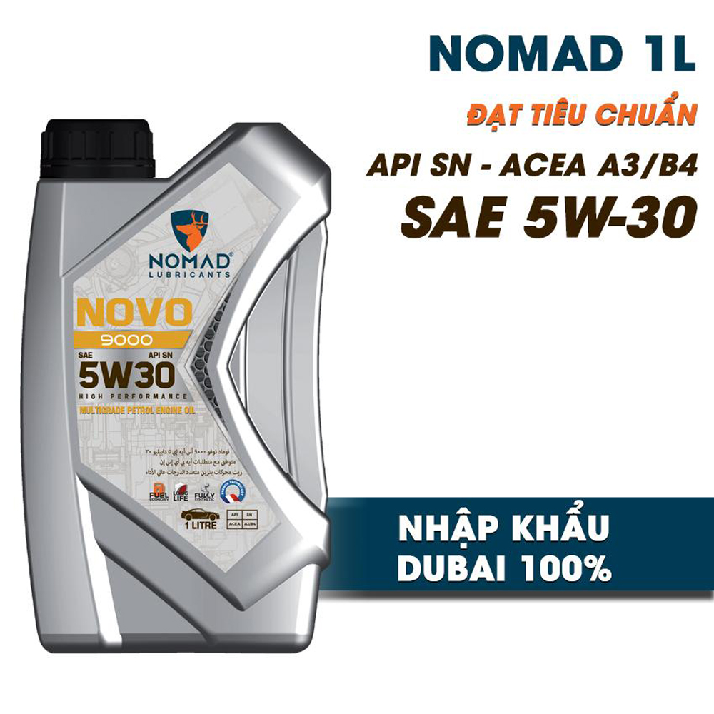 Nhớt Xe Tay Ga Tổng Hợp Toàn Phần NOMAD 1L 5W30-SP Cho AB, SH, Lead, Vision Nhập Khẩu Chính Hãng