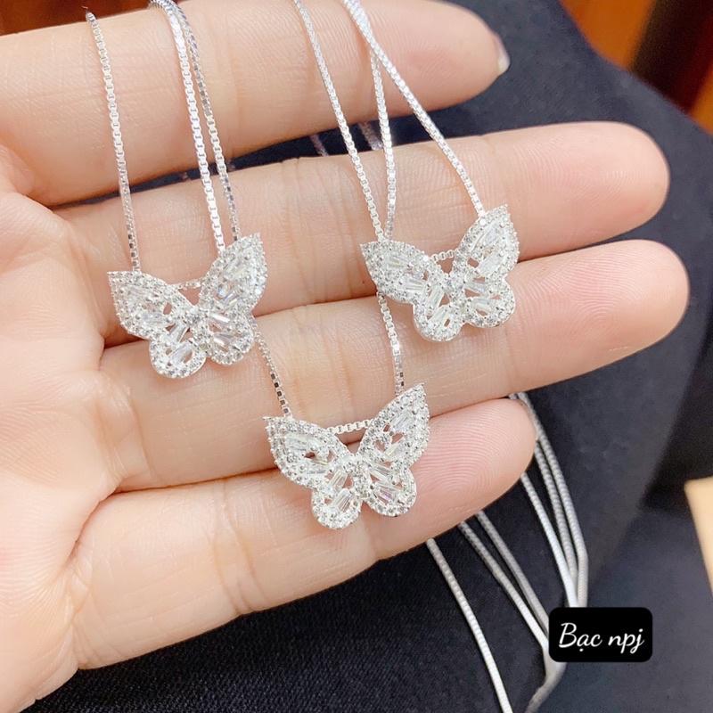 Dây chuyền hình Bướm xinh xắn, Vòng cổ Bạc ️CAO CẤP️ cho nữ - bạc Npj