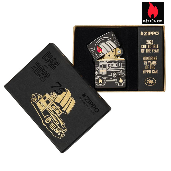 Zippo 48692 – Zippo 2023 Collectible Of The Year – Zippo Car 75th Anniversary Asia Pacific Limited Edition – Zippo COTY 2023 – Honoring 75 Years Of The Zippo Car