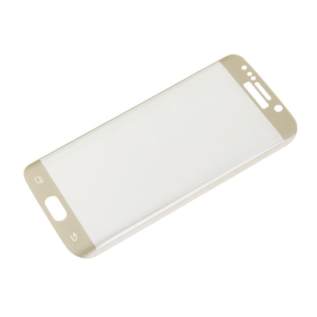 Full Coverage Tempered Glass Screen Film For Galaxy S6 Edge-Golden