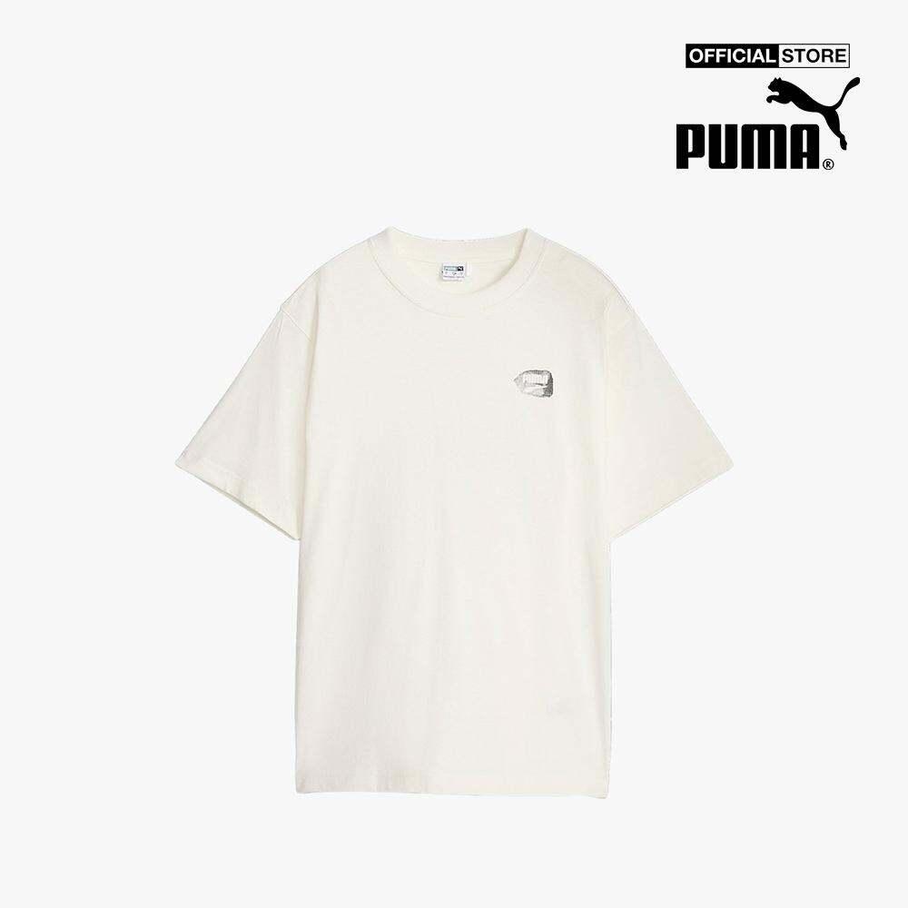 PUMA - Áo thun nữ cổ tròn tay ngắn Downtown Relaxed Graphic 622991