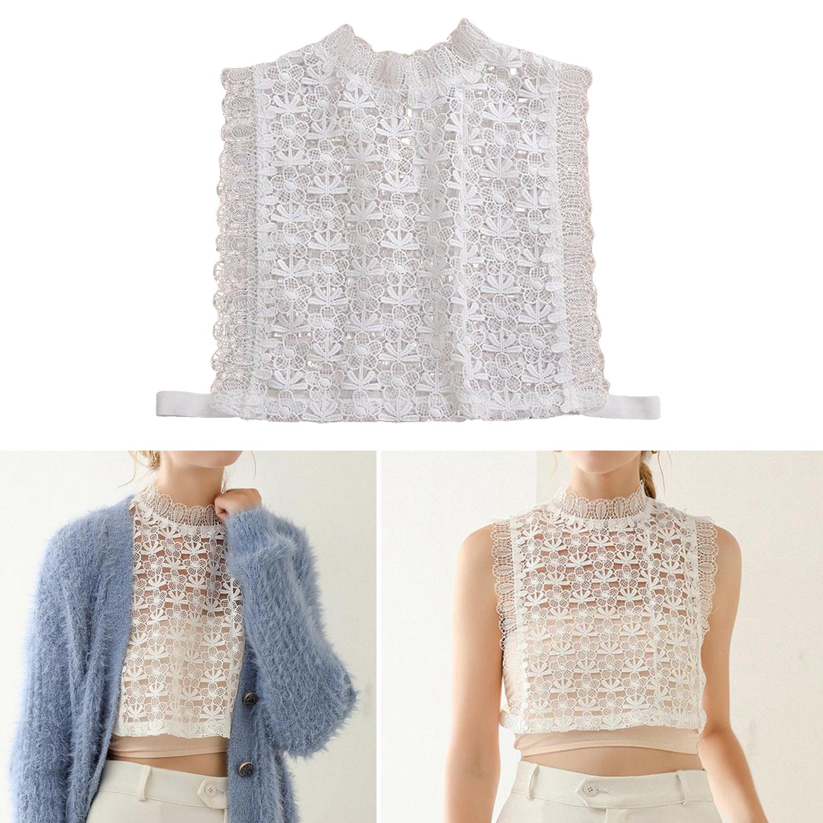 Women's Fall Spring Summer Lace Trim Sleeveless Top Halter Hollow Out Flowers Crochet Tank Top Clubwear Vest Blouse