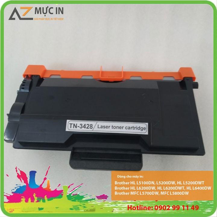 Hộp mực TN3428 (TN820) Dùng cho máy in Brother HL L5100dn, L6200dw, L6400dw, MFC-L5700dn, L5900dw