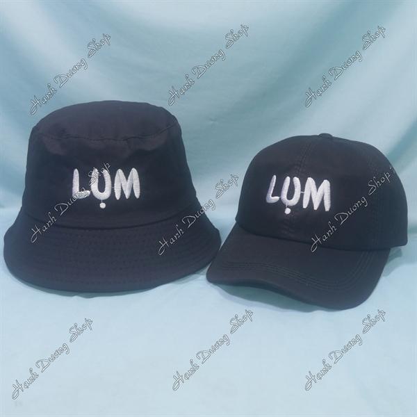 Set Nón Cặp Bucket &amp; Cap Lụm (LUM01); (KLU01) - Combo Lụm