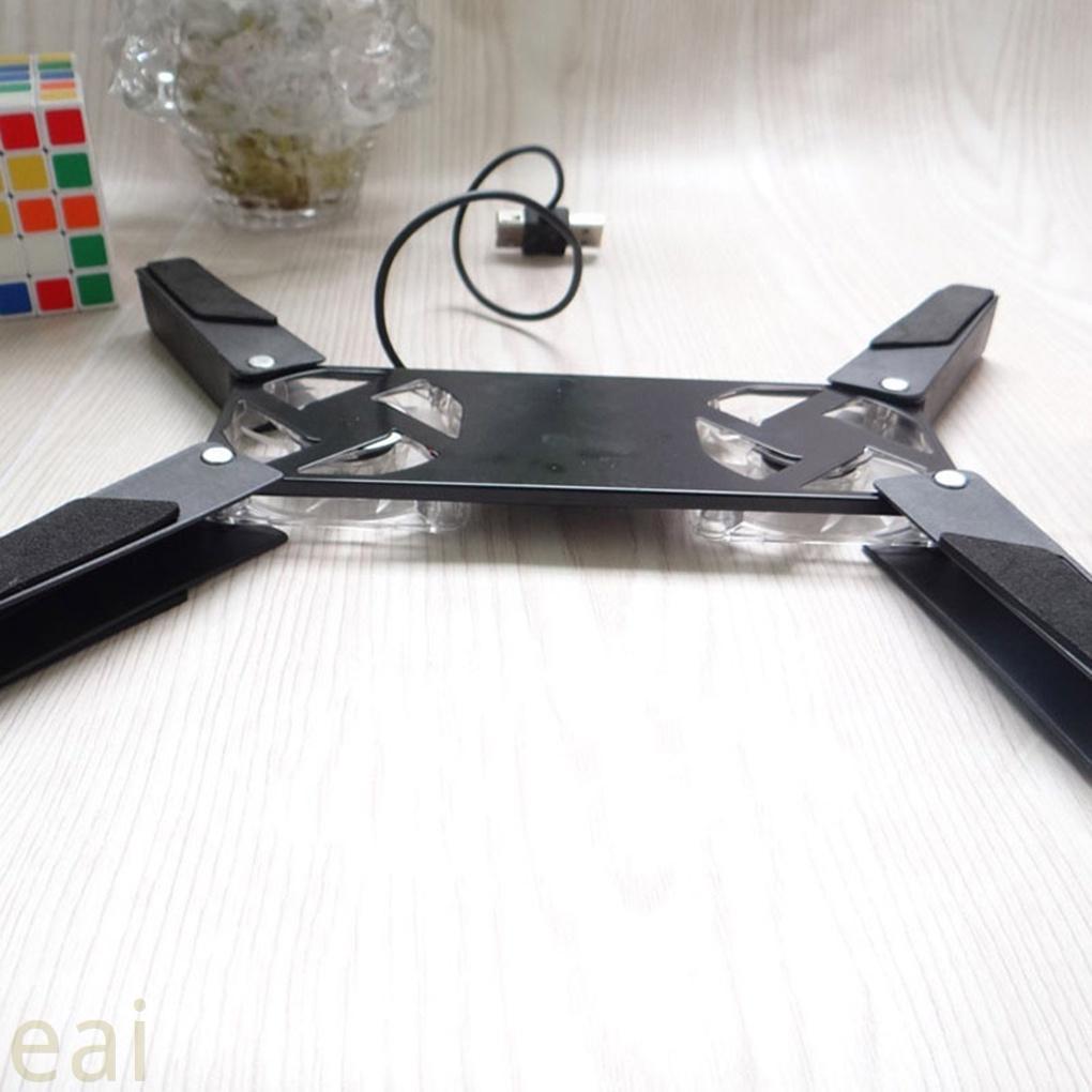 Giá Đỡ Tản Nhiệt Kép Có Thể Gập Lại Cho Laptop Đen