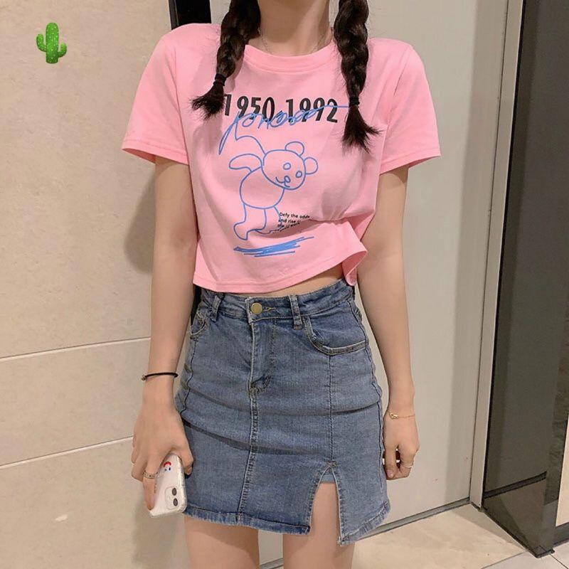 Áo thun croptop ôm body 1950-1992