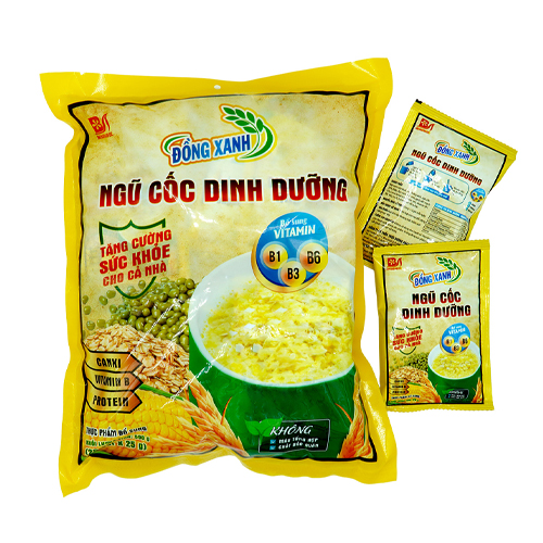 Bột Ngũ Cốc Dinh Dưỡng Đồng Xanh, Túi 20 gói x 25g