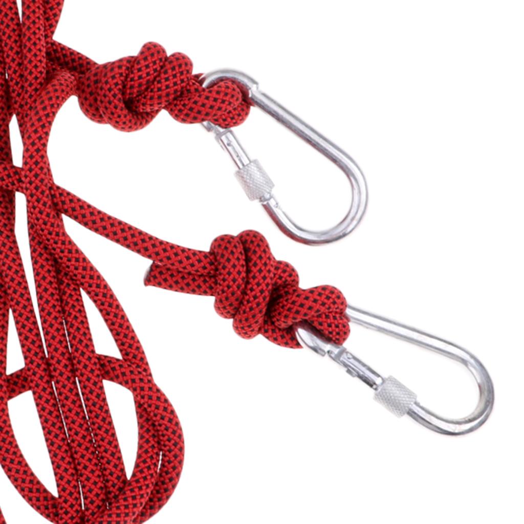 5M 10mm Outdoor Rock Climbing Rope Rescue Rappelling Safety Static Rope