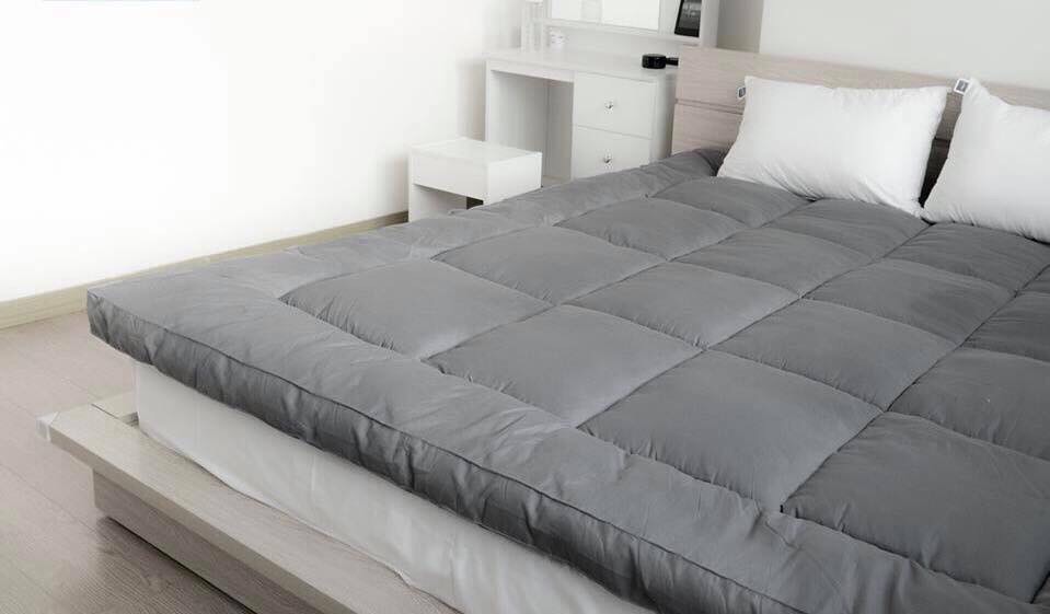 Topper- Tấm Làm Mềm Nệm Tiêu Chuẩn 5 Sao - Xám