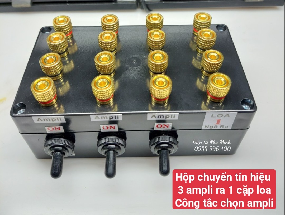 Bộ chuyển 3 Ampli Ra 1 cặp Loa