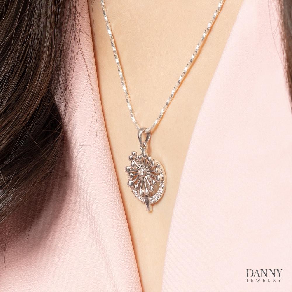 Mặt Dây Chuyền Nữ Bạc 925 Danny Jewelry Xi Bạch Kim DI4GZ029