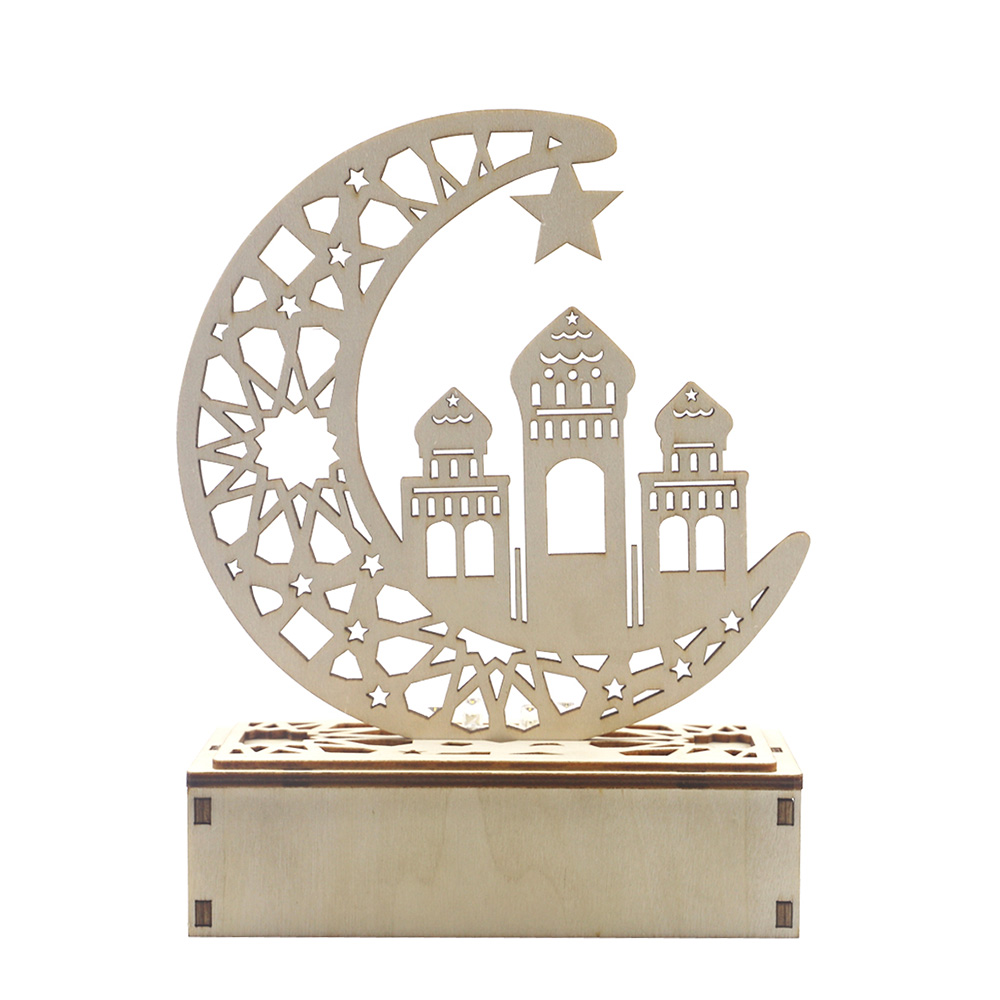 Mua Wooden Moon L-ed Light Decoration Ramadan Eid Mubarak Home ...