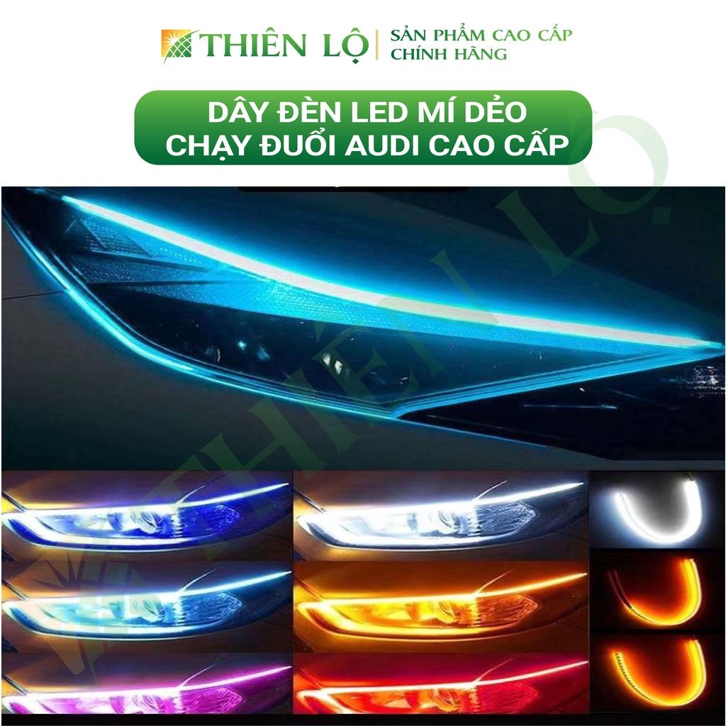 Dây đèn led dẻo đèn mí lắp xi nhan demi nháy đuổi AUDI cho xe máy, ô tô 12V DC