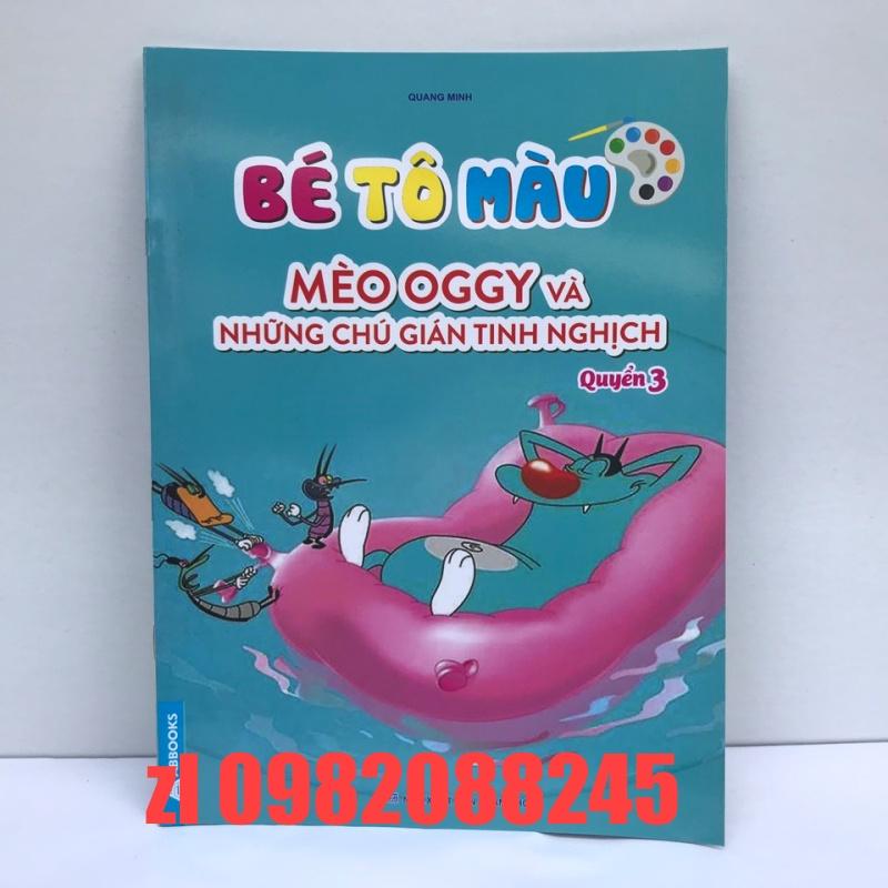 Tập bé tô màu mèo OGGY và những chú gián tinh nghịch