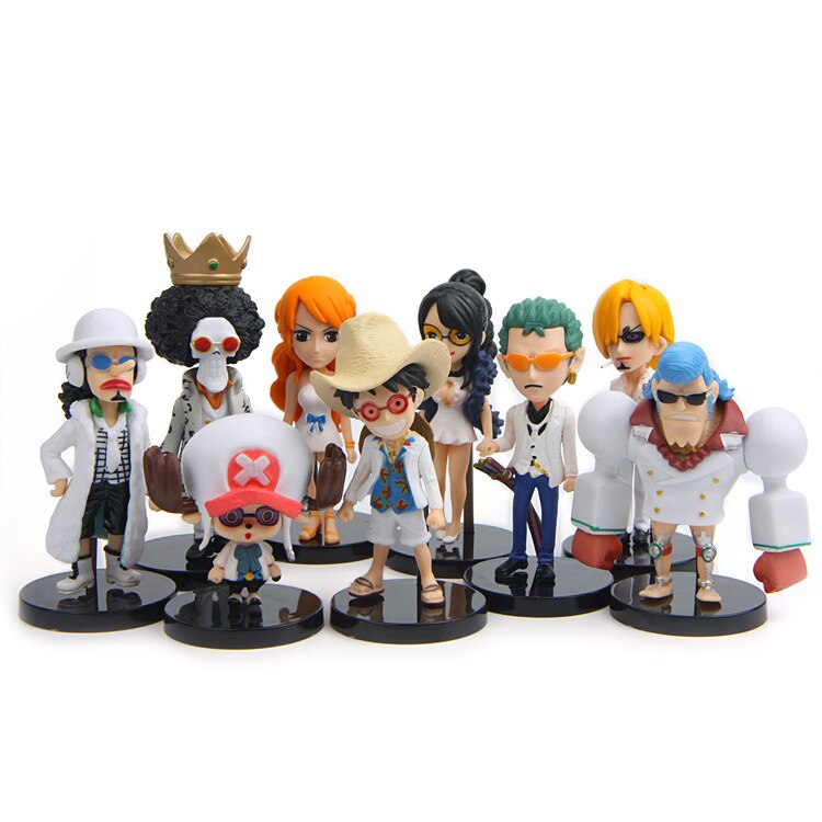 Bộ 09 Mô Hình Nhân Vật One Piece Chibi ( Mẫu 04 )