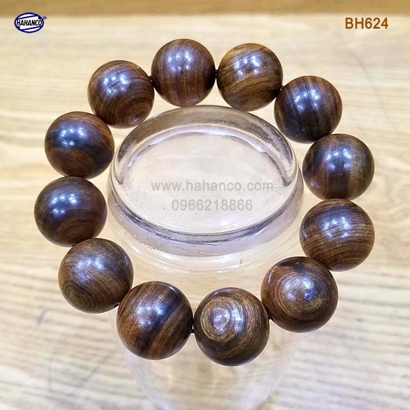 Vòng gỗ Bách Xanh chìm trong nước hàng VIP - mùi thơm vĩnh viễn vân gỗ đẹp - Mang lại Tài Lộc/Bình An/May Mắn - Bracelets of HAHANCO