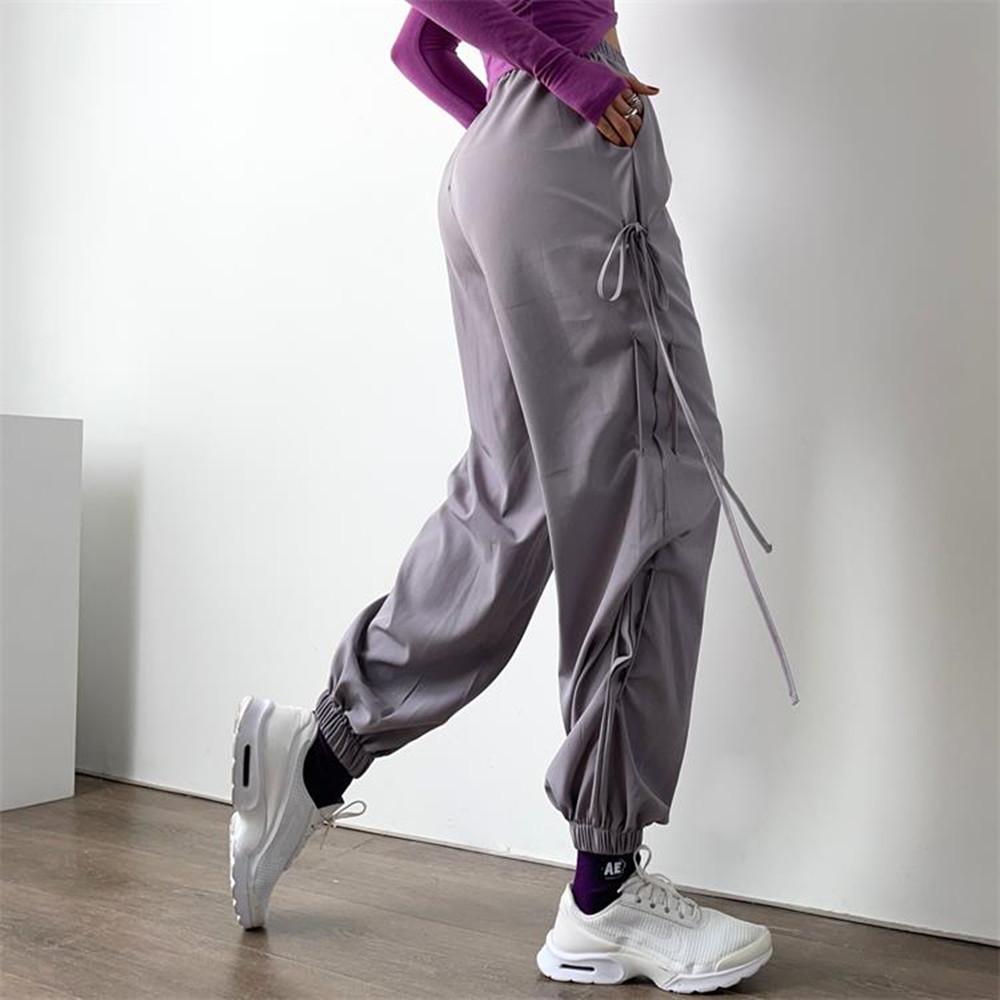Dài Thấm Hút Mồ Hôi Cho Nữ Tập Gym Rời Quần Tập Thể Dục Yoga Quần Túi Tập Chạy Thể Thao Quần Hậu Cung Quần Nhanh Khô Huấn Luyện Khi Mặc