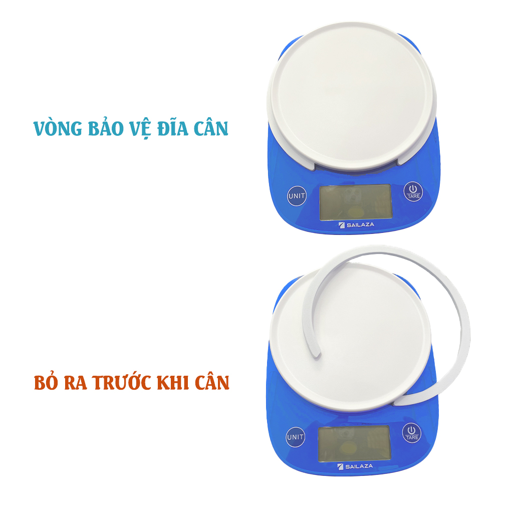 Cân Nhà Bếp, Cân Tiểu Ly Điện Tử Mini Chính Hãng Sailaza SA- 1221