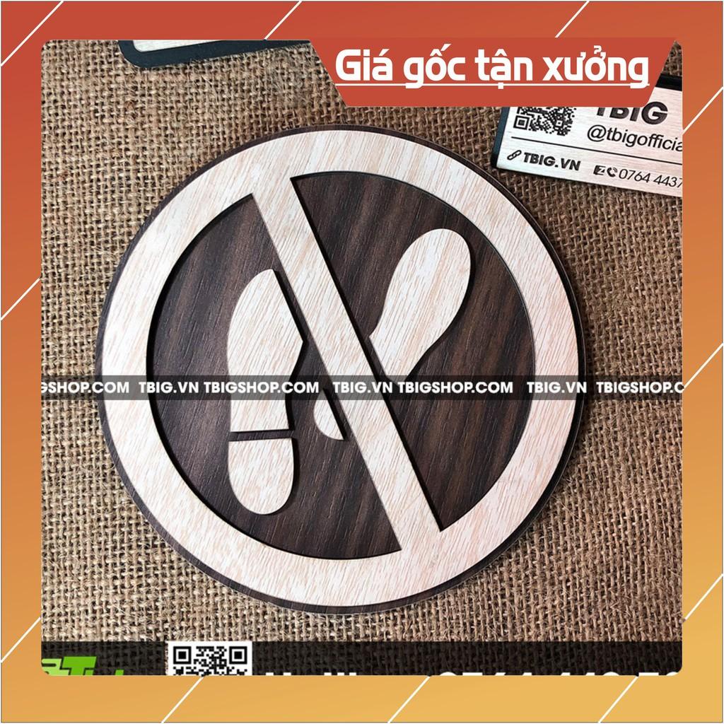 Bảng cấm dẫm lên cỏ bằng gỗ cắt laser 2 lớp mặt veneer