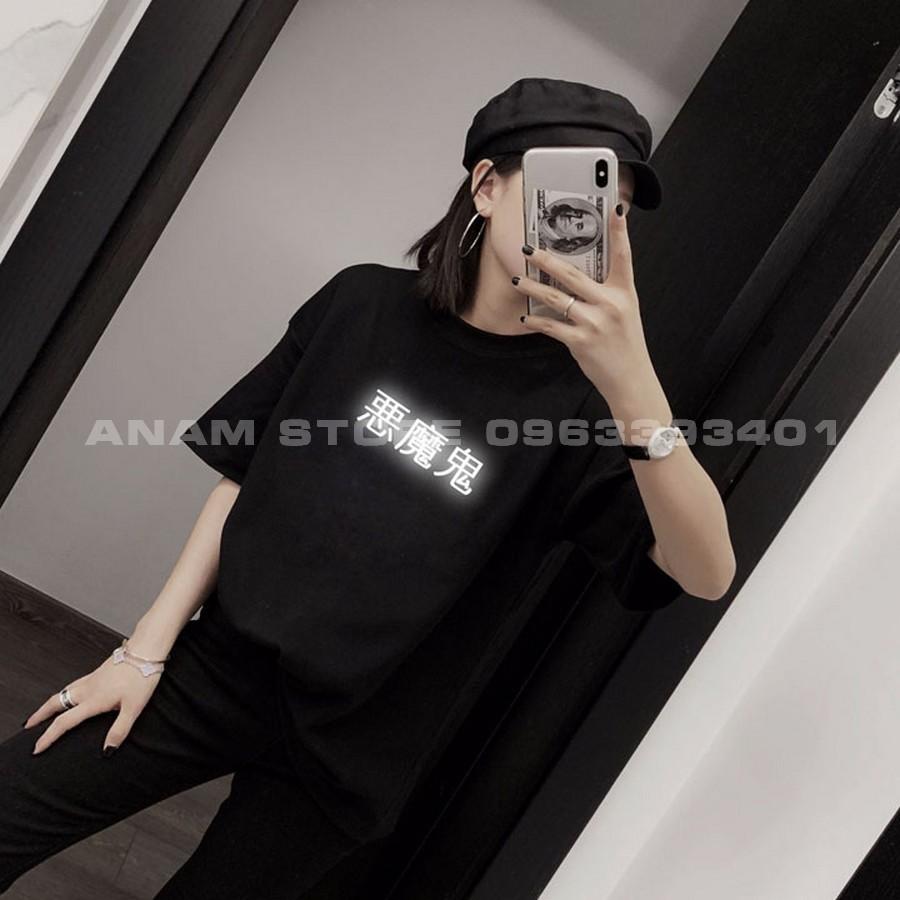 Áo thun Phản Quang Tay Lỡ Nam Nữ Quỷ Oni 03