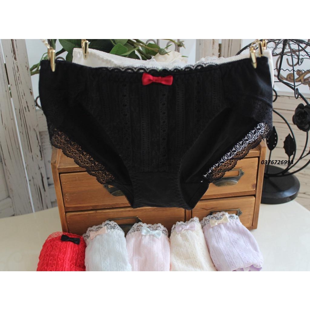 Quần Lót Nữ Cotton Phủ Ren Dệt Thủ Công Xuất Đông Âu . Hàng Loại Đep