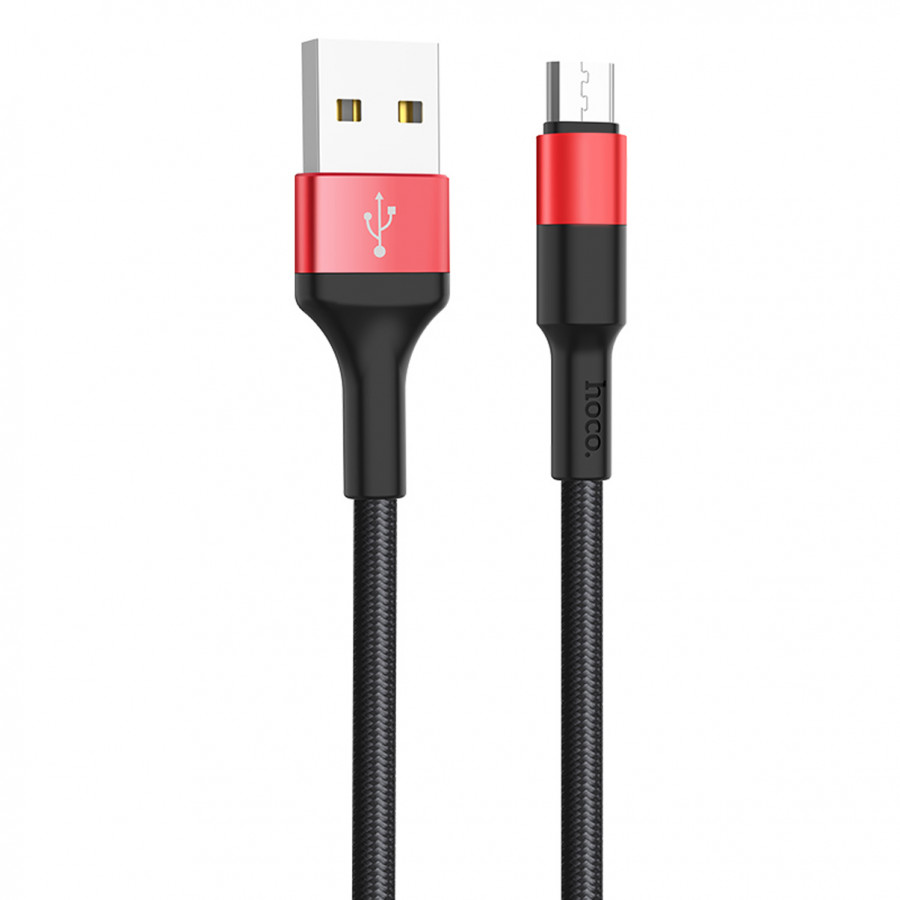 Cáp Sạc Hoco X26 Dây Dù Chông Đứt MicroUsb cho Android Dài 1M - Hàng Chính Hãng