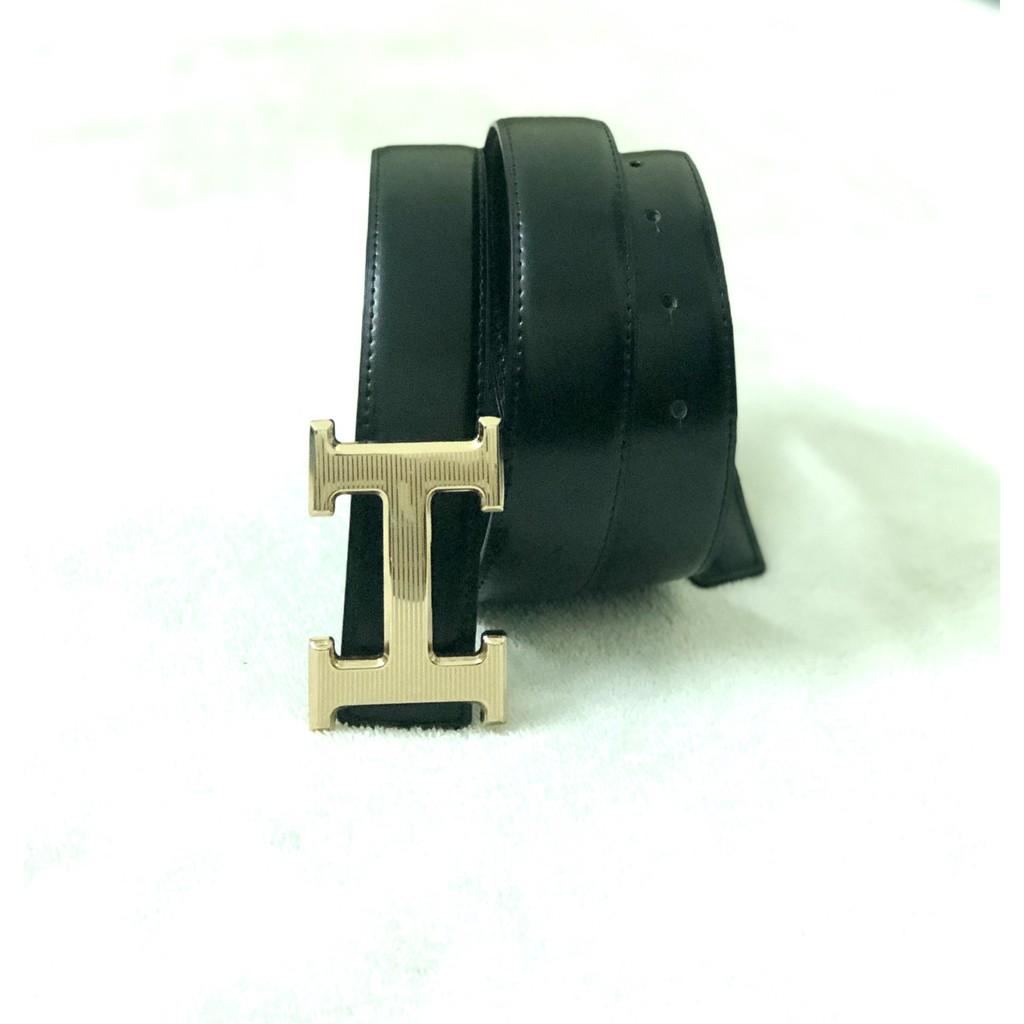 Thắt Lưng dây da thật xuất xứ từ Hàn Quốc dành cho nam đẹp không thể ngờ mặt chữ H